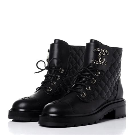 mens chanel boots|chanel quilted combat boots.